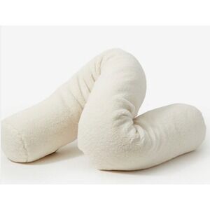 Buffy Wiggle Pillow Cover Cream Sherpa Fleece Body Pillowcase NWOT